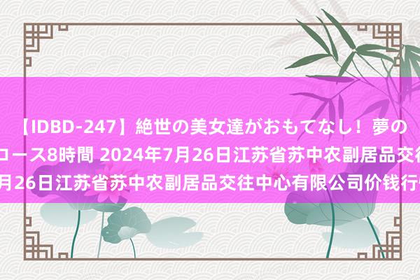 【IDBD-247】絶世の美女達がおもてなし！夢の桃源郷 IP風俗街 VIPコース8時間 2024年7月26日江苏省苏中农副居品交往中心有限公司价钱行情