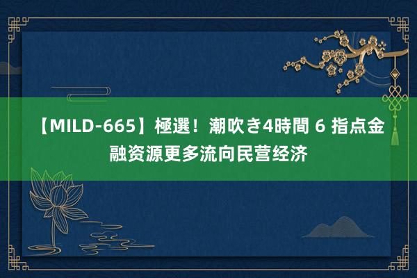 【MILD-665】極選！潮吹き4時間 6 指点金融资源更多流向民营经济