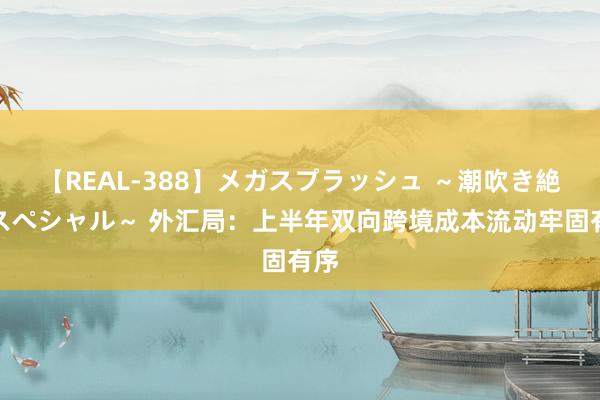 【REAL-388】メガスプラッシュ ～潮吹き絶頂スペシャル～ 外汇局：上半年双向跨境成本流动牢固有序