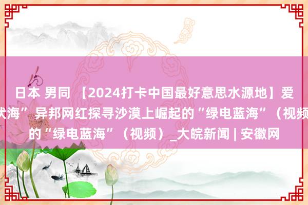 日本 男同 【2024打卡中国最好意思水源地】爱上这广泛广阔的“光伏海” 异邦网红探寻沙漠上崛起的“绿电蓝海”（视频）_大皖新闻 | 安徽网