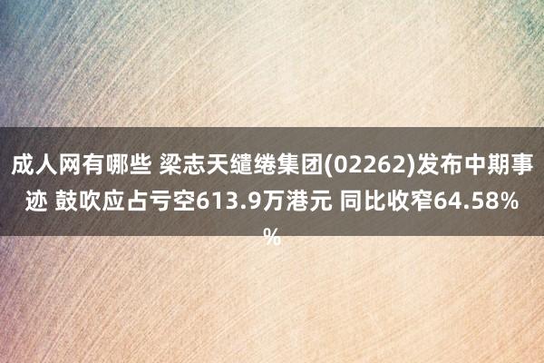 成人网有哪些 梁志天缱绻集团(02262)发布中期事迹 鼓吹应占亏空613.9万港元 同比收窄64.58%